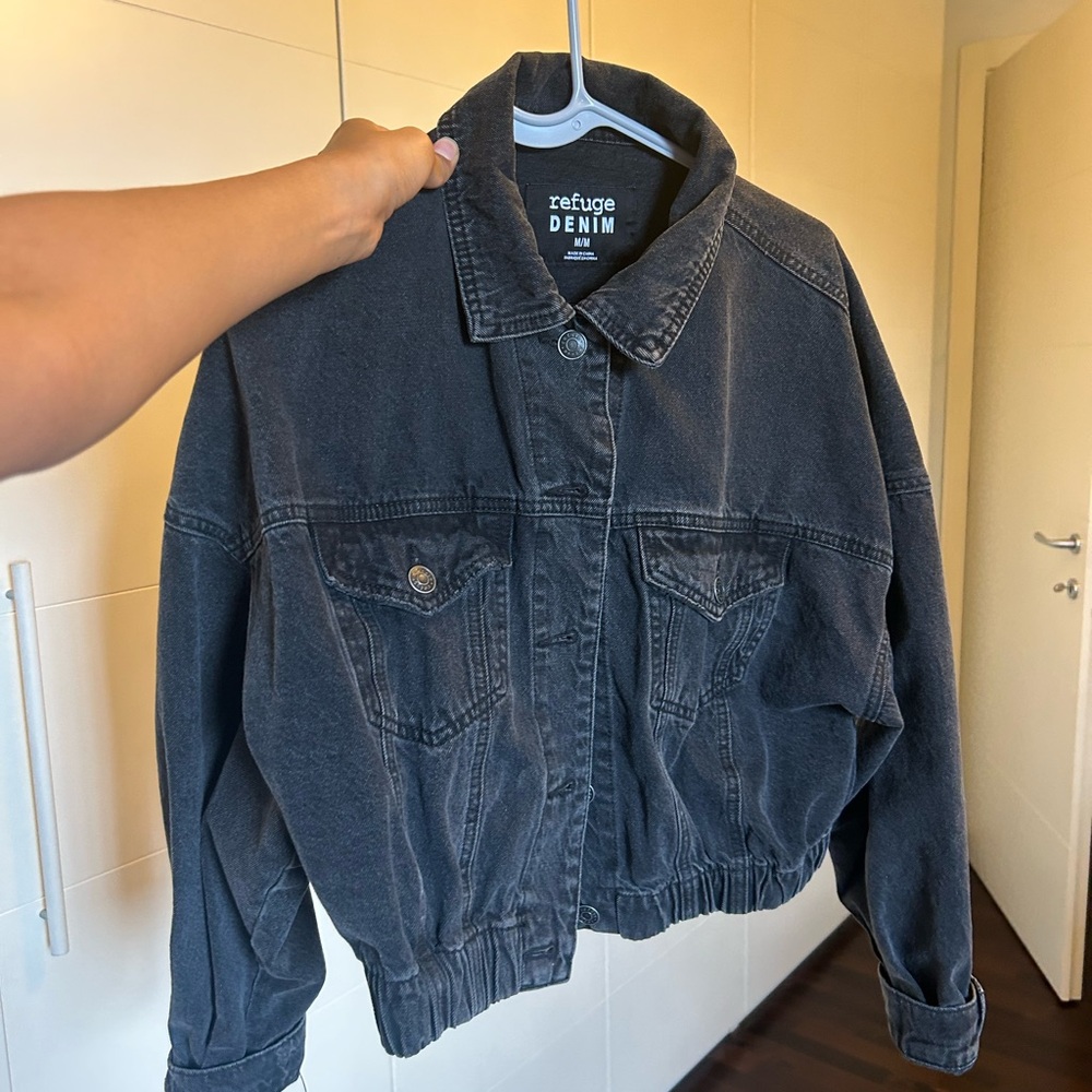 Black Oversized Denim Jacket
